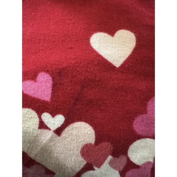 Nick & Nora Hearts Flannel Cotton Nightgown Love Valentine Red Pink XXL *Flawed - Picture 9 of 16